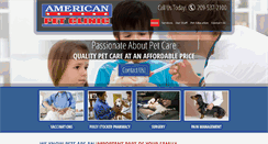 Desktop Screenshot of americanpetclinic.com